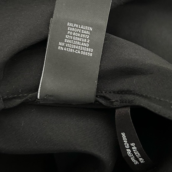 Ralph Lauren Black Label  A-Line Mesh and Leather Skirt - Picture 9 of 9